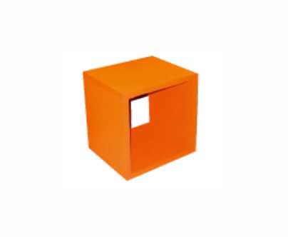 Loungetisch "Cube" orange